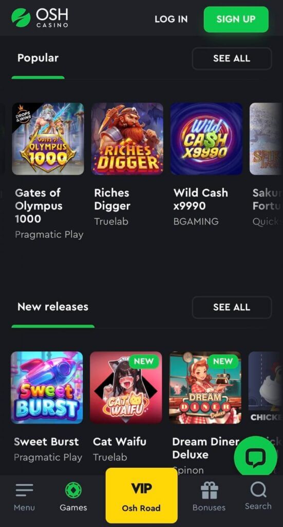OshCasino - Mobile Casinos in Canada