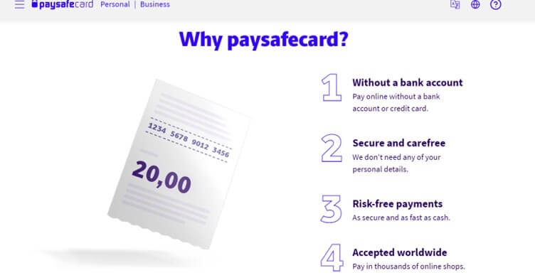 paysafecard benefits canada online casino