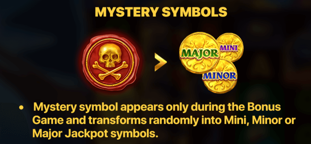 Pirate Chest Hold and Win mystery symbols