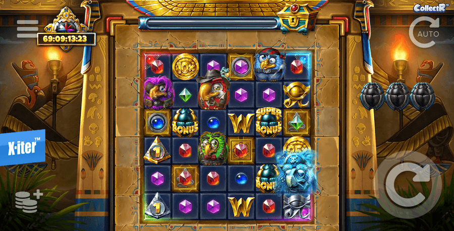 Pirots 5 - ElK Studios gameboard