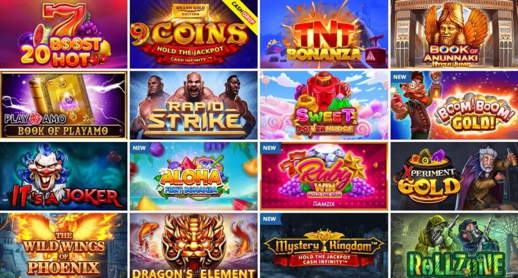 PlayAmo Canada Slot Games