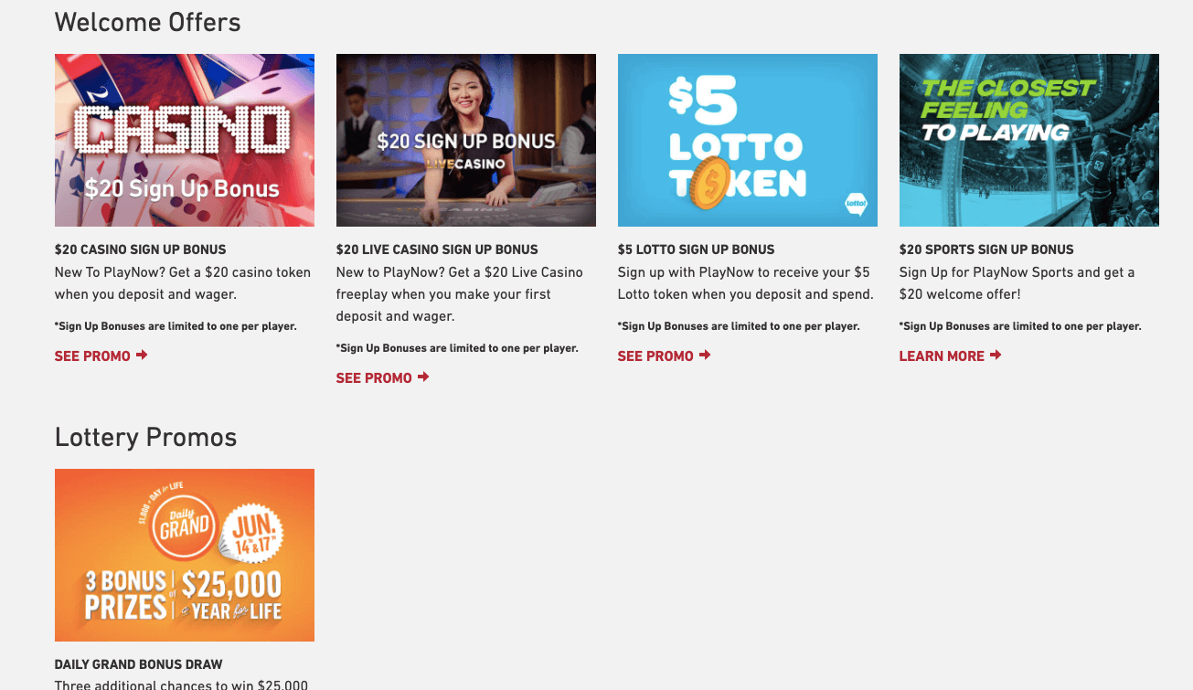 PlayNow Casino Review Bonus, Offers and more!