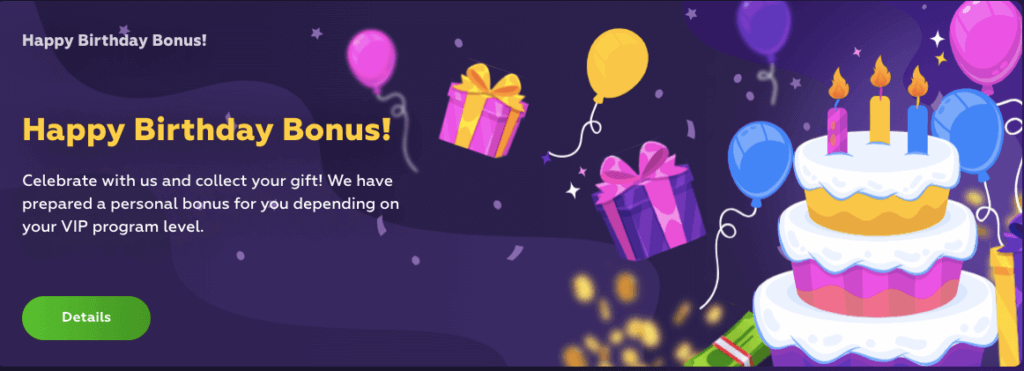 Playfina Birthday Bonus