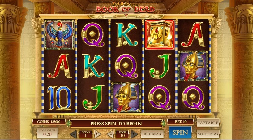 Riche Wilde and the Book of Dead Slot by Play'n Go Canada