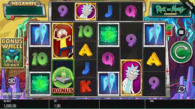 Rick and Morty Megaways Slot by Blueprint Gaming 