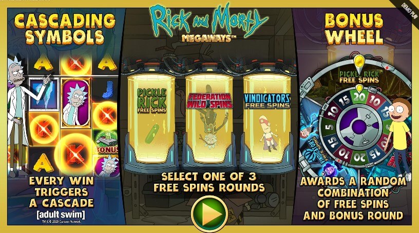 Rick and Morty Megaways Slot by Blueprint Gaming 
