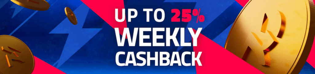 Rigged Casino Canada weekly cashback bonus offer