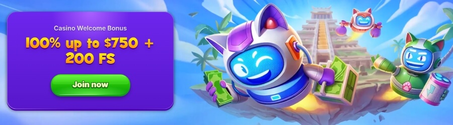 RoboCat - Casino Welcome Bonuses