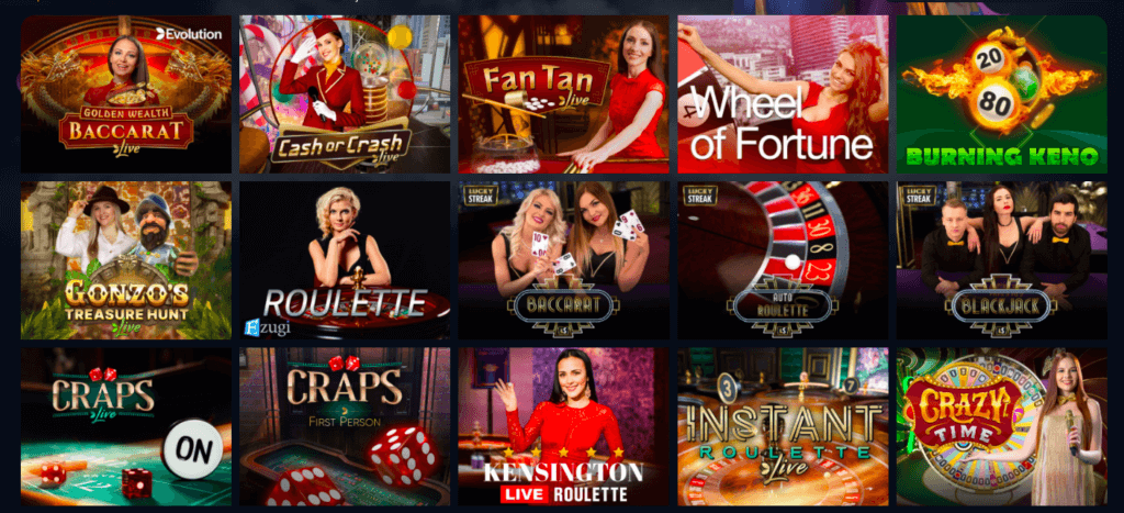 Jet10 live casino