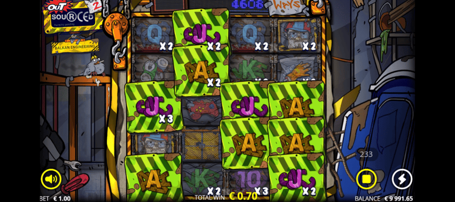 outsourced 2 slot review win