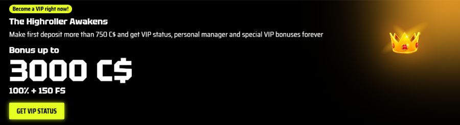 SlotsVader - Highroller Bonus