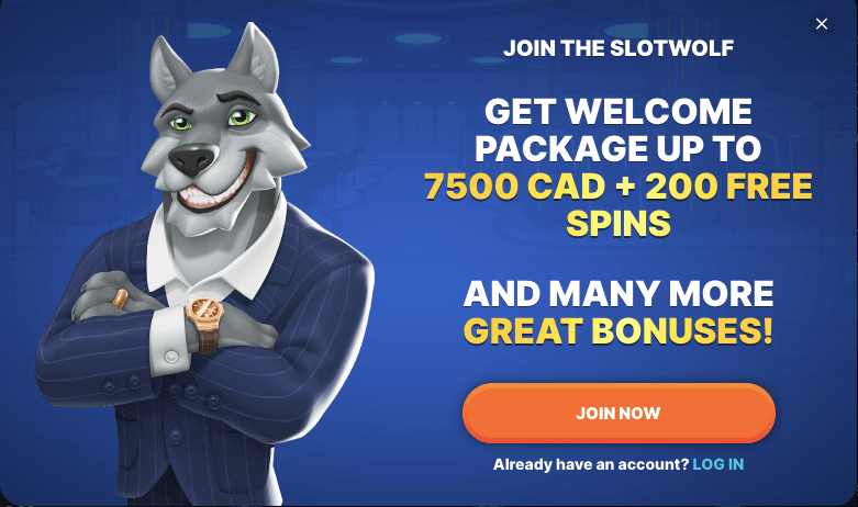 Slotwolf Welcome Bonus