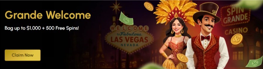 SpinGrande - Casino Welcome Bonuses