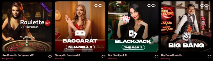 Spinogambino - Live Casino Games