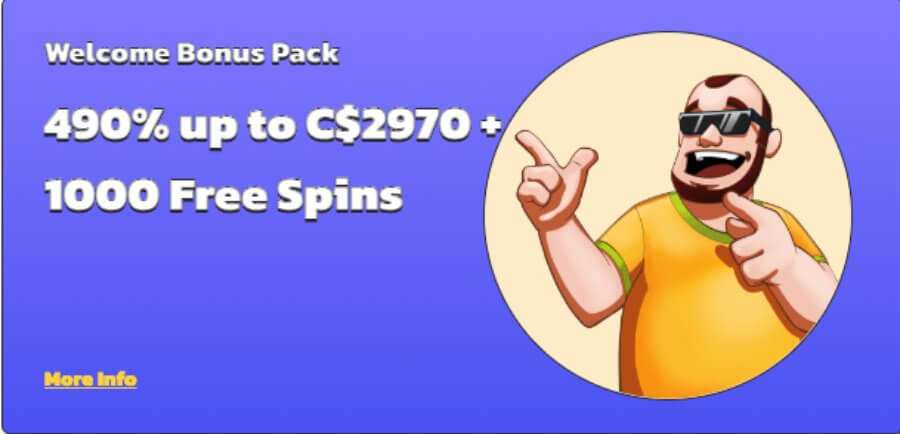 SpinBro welcome bonus canada casino