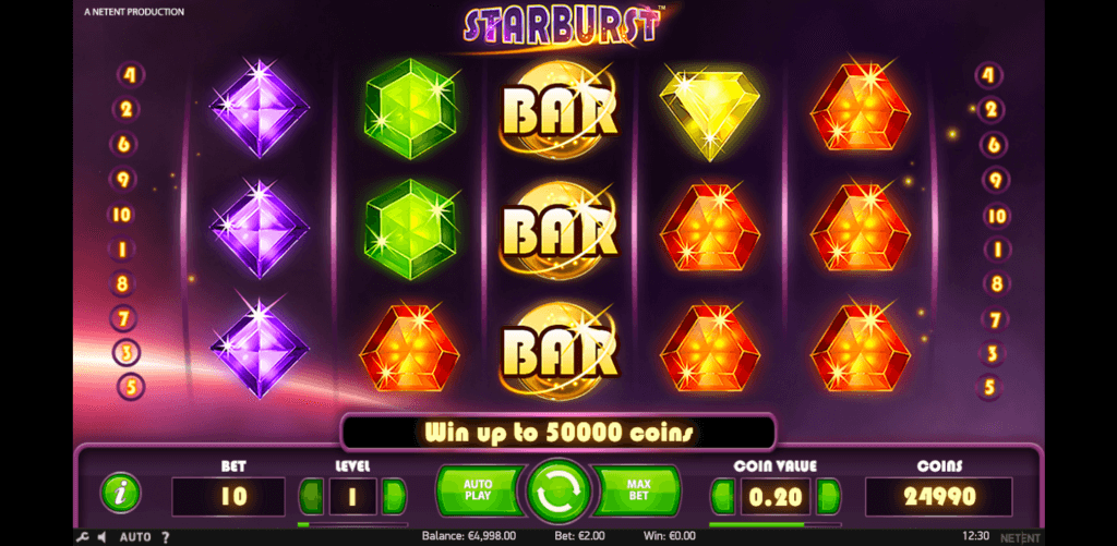 Starburst slot