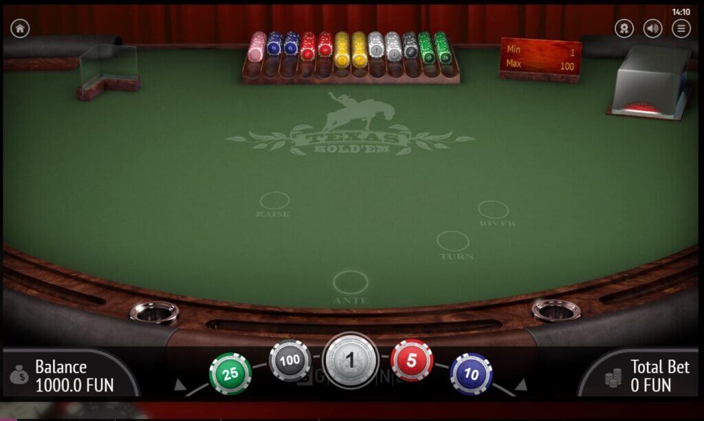 Texas Hold'em Poker on PlayAmo Canada