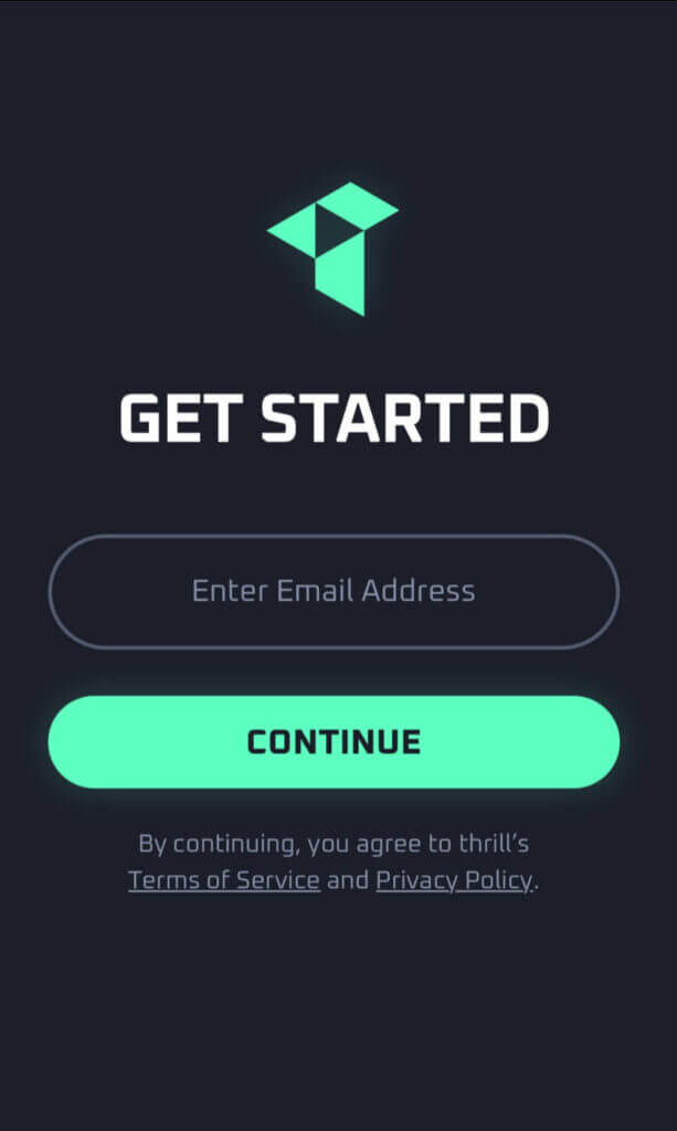 Thrill - Register New Player