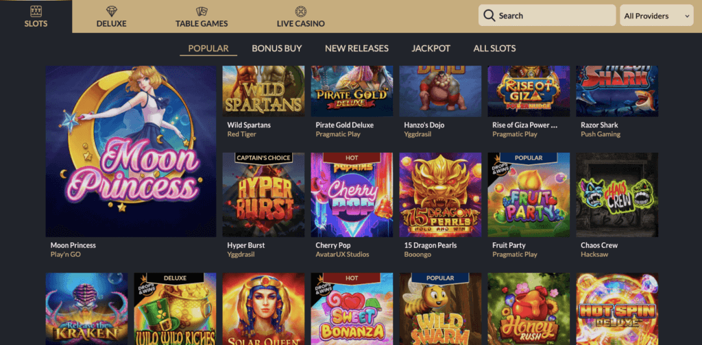 Tortuga Casino Games