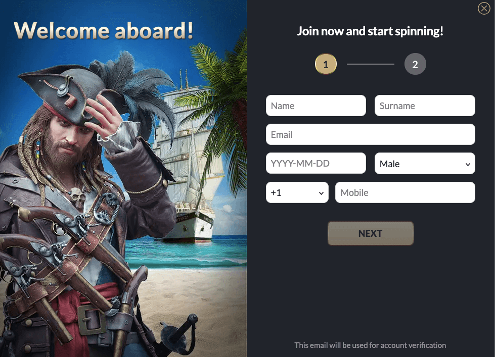 Tortuga Casino Registration