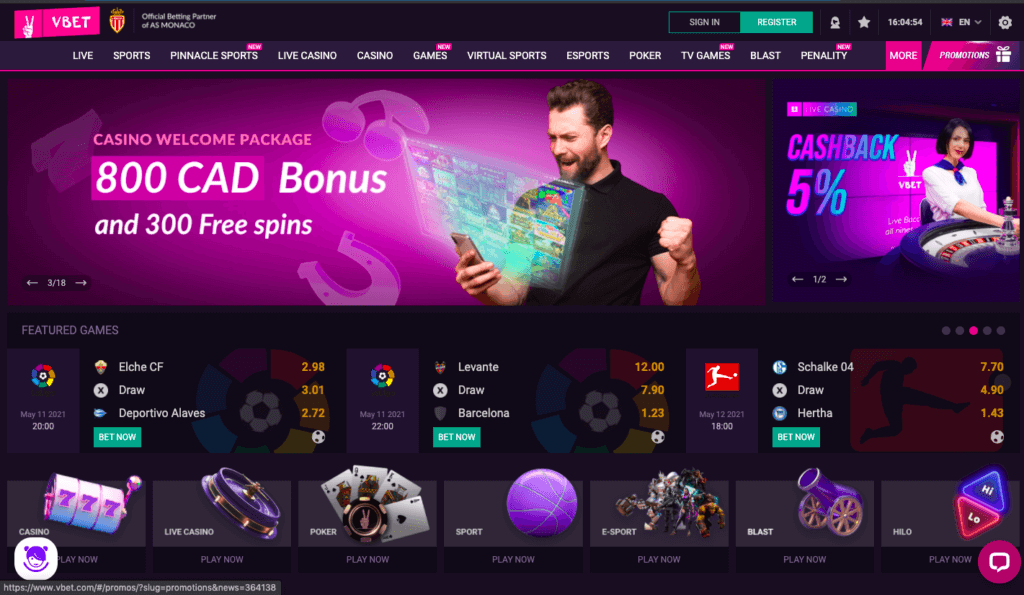 VBet Website