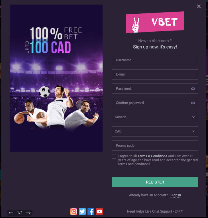 VBet CA