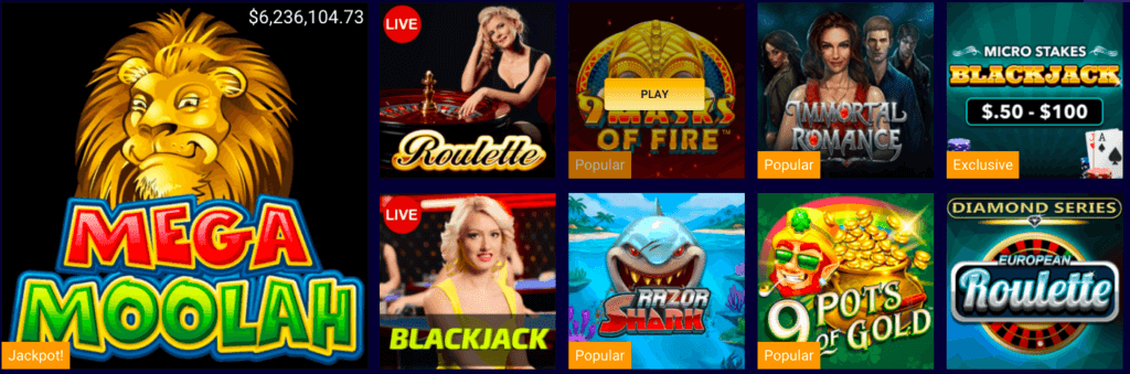 VIPCasino games