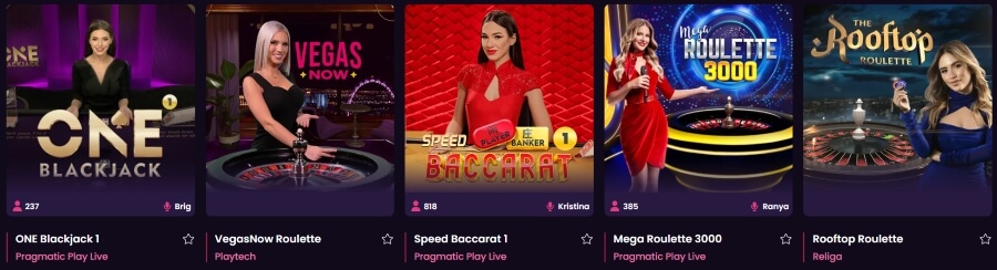 VegasNow - Live Casino Games