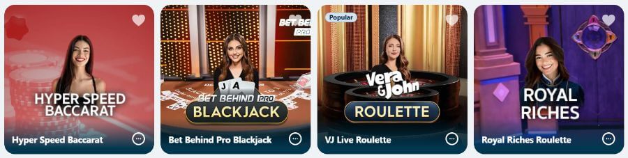 Vera&John - Live Casino Games