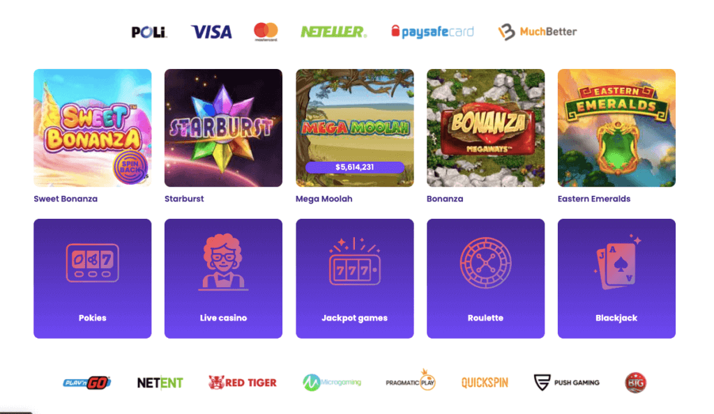 Wildz Casino Games Lobby