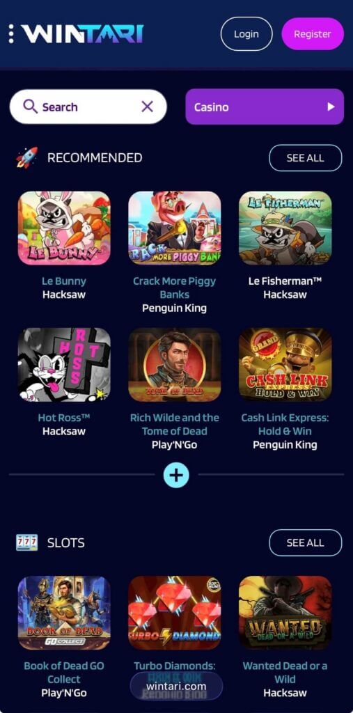 Wintari - Mobile Casinos in Canada