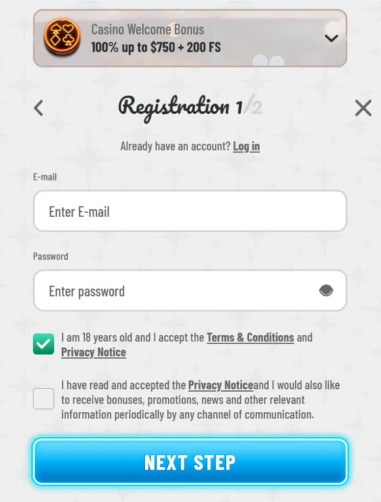 Wyns - Register New Player
