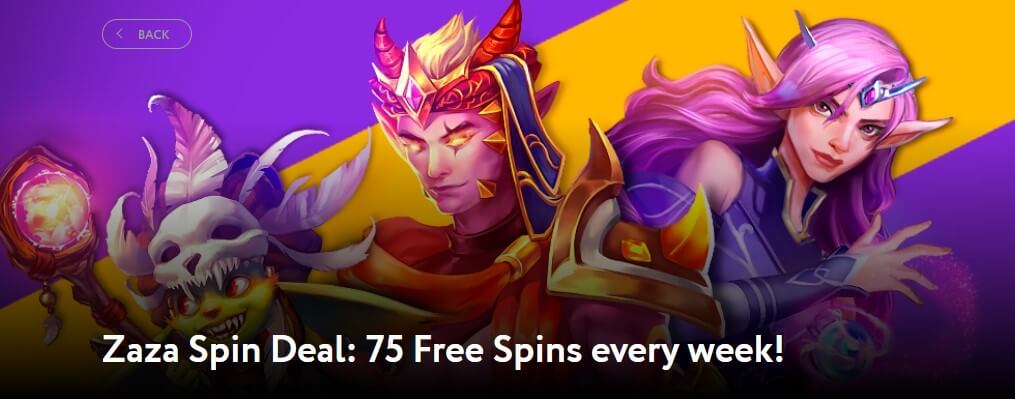Zaza Free Spins Friday