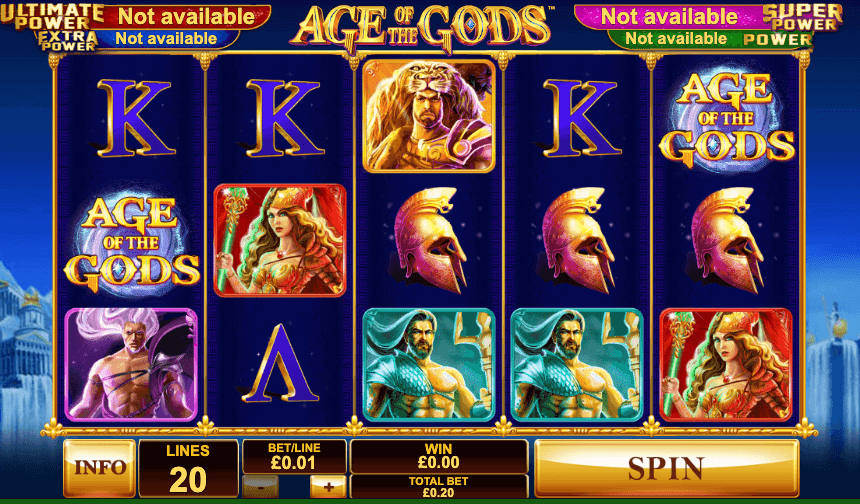 Age of the Gods new slots 2022 canada casino