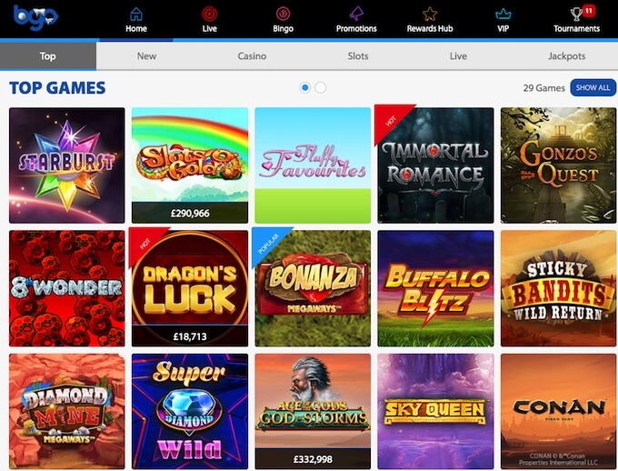 bgo casino games