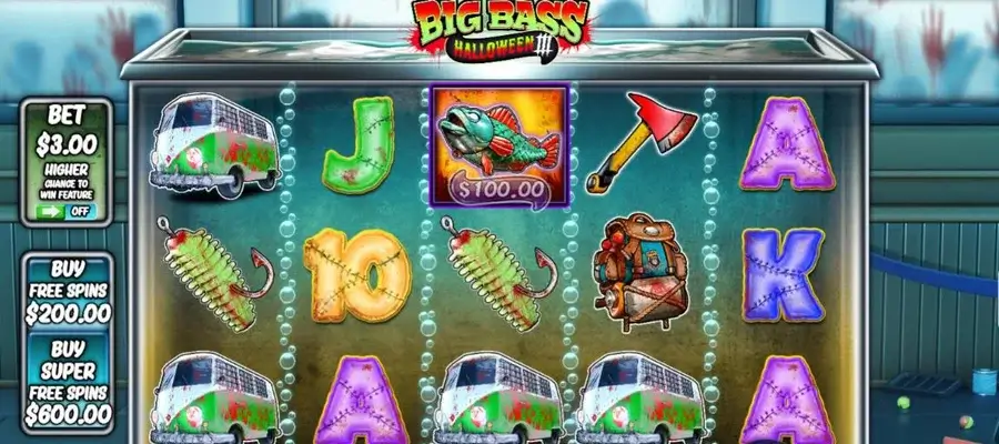 Big Bass Halloween 3 slot gameplay