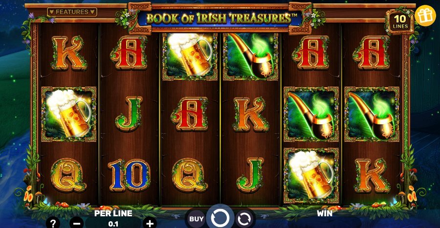 book of irish treasures slot - canada casino