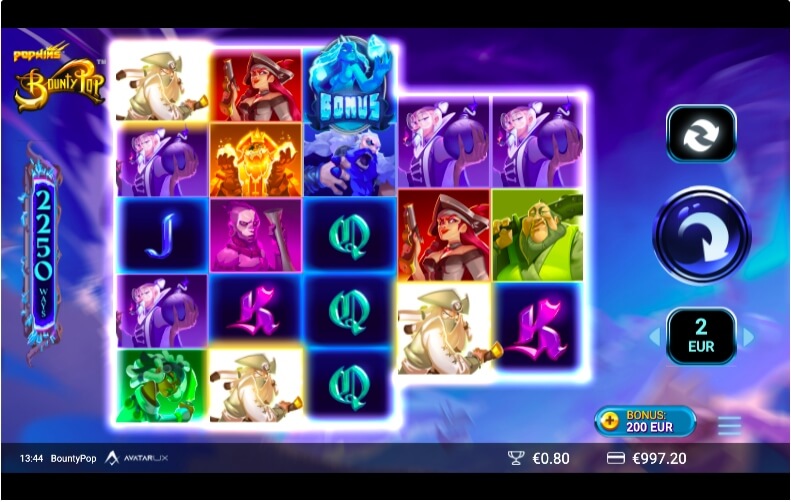 Bounty Pop slot features 