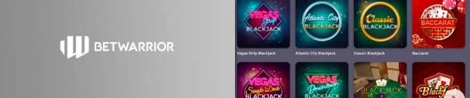 Betwarrior casino review BetWarrior Table Games
