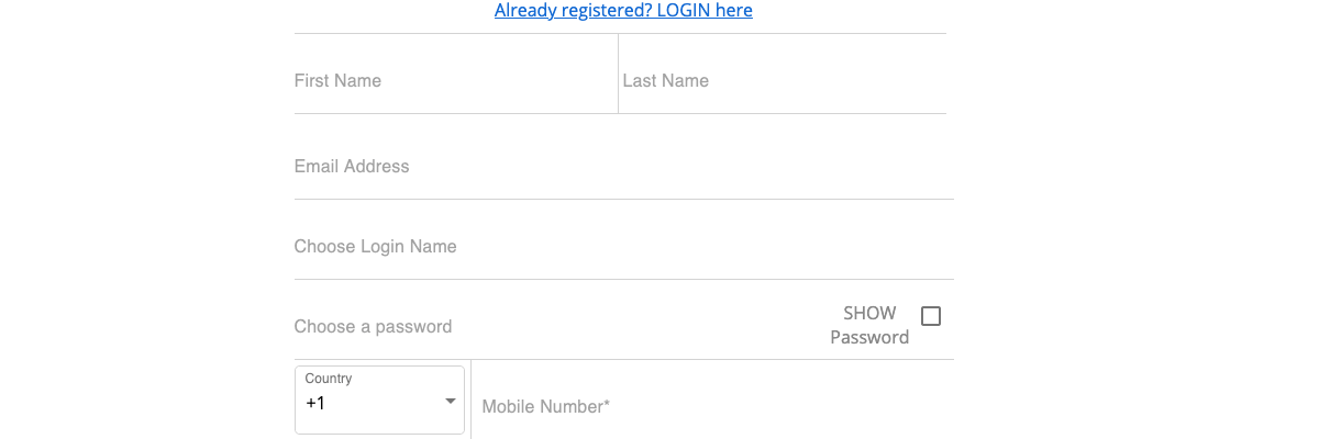 Sign up with Cash Cabin Cash Cabin registration step 2