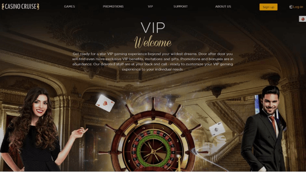 Casino Cruise Welcome Screen