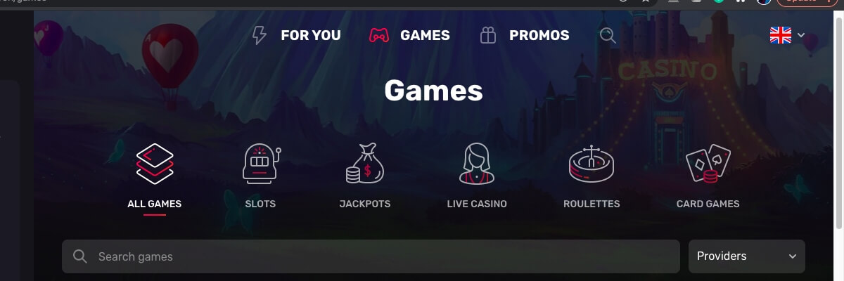 Play with Casinomia Casinomia games