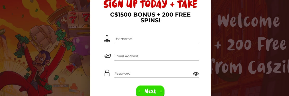 Sign up with Casoola Casino Casoola Casino registration