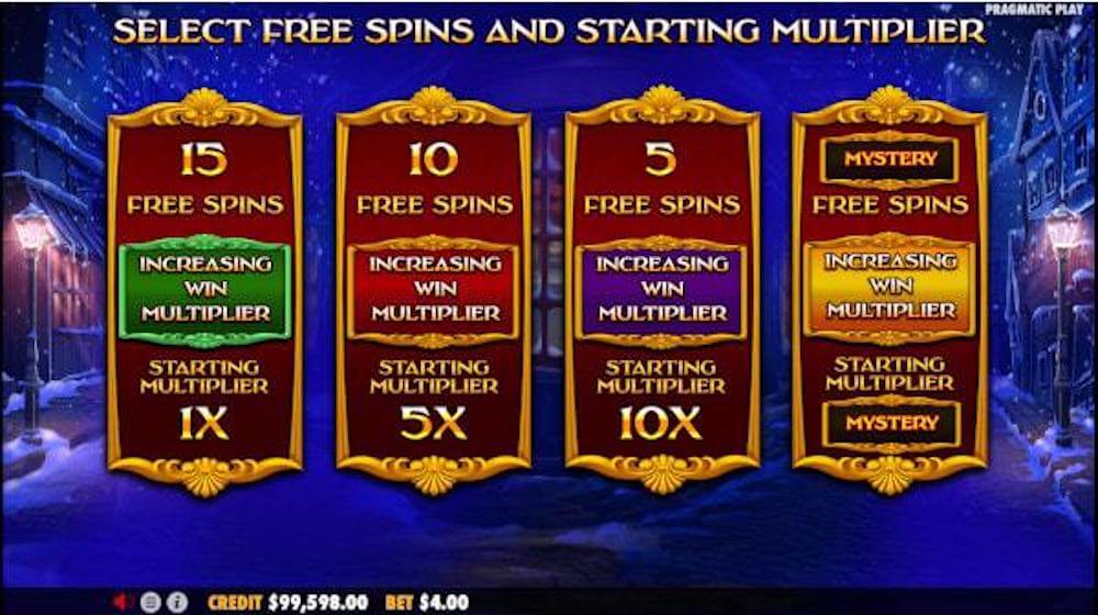 Christmas Carol Megaways slot free spins