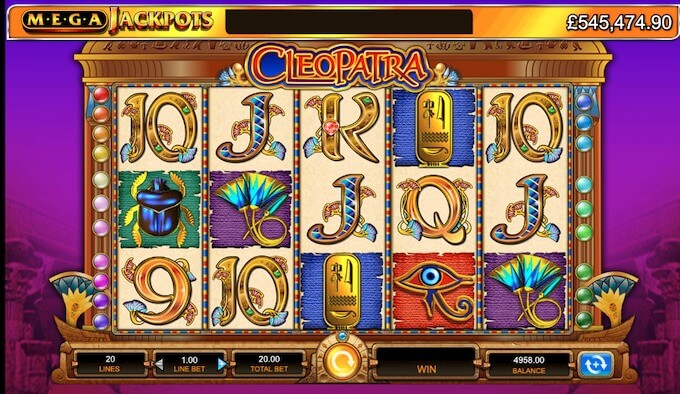 Cleopatra Online Slots Cleopatra Mega Jackpots