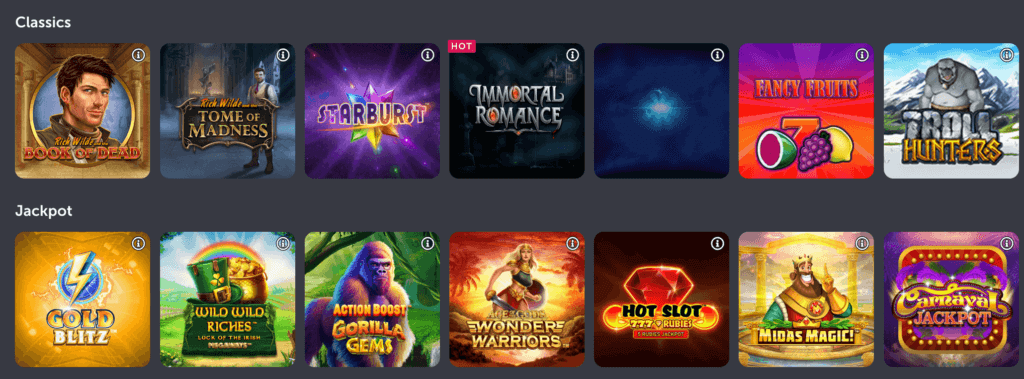 comeon casino games slots canada casino review