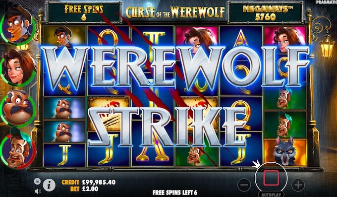 Curse of the Werewolf Curse of the werewolf slot free spins
