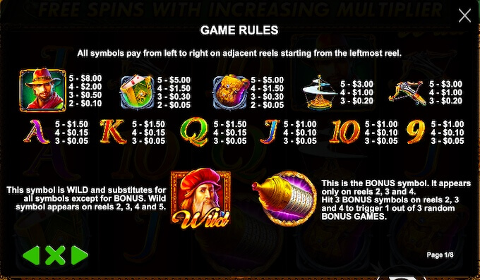 Da Vinci's Treasure Slot by Pragmatic Play 