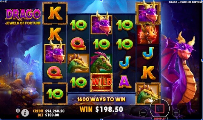 drago jewels of fortune slot pragmatic play