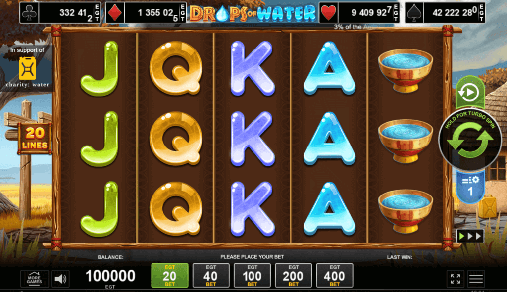 drops of water amusnet provider review canada casino